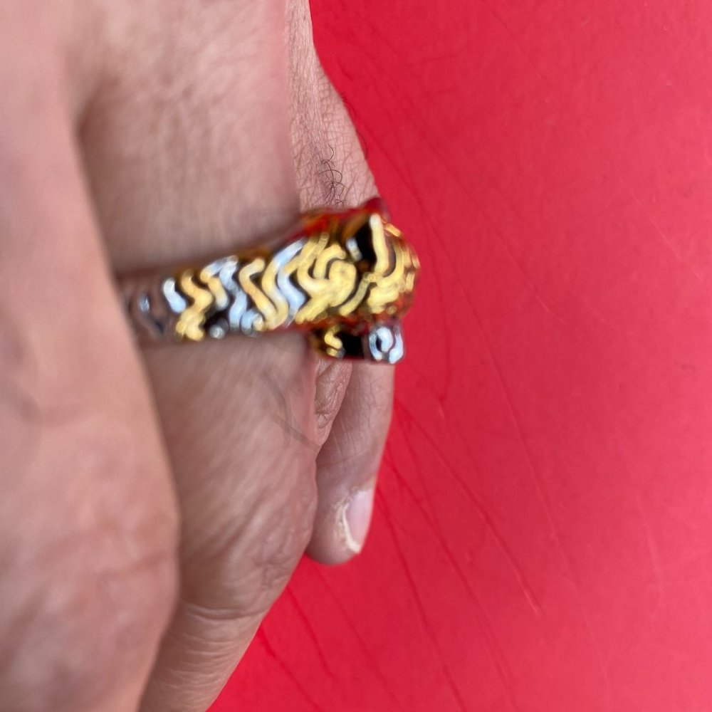 Tiger head ring - Picture 3 of 8